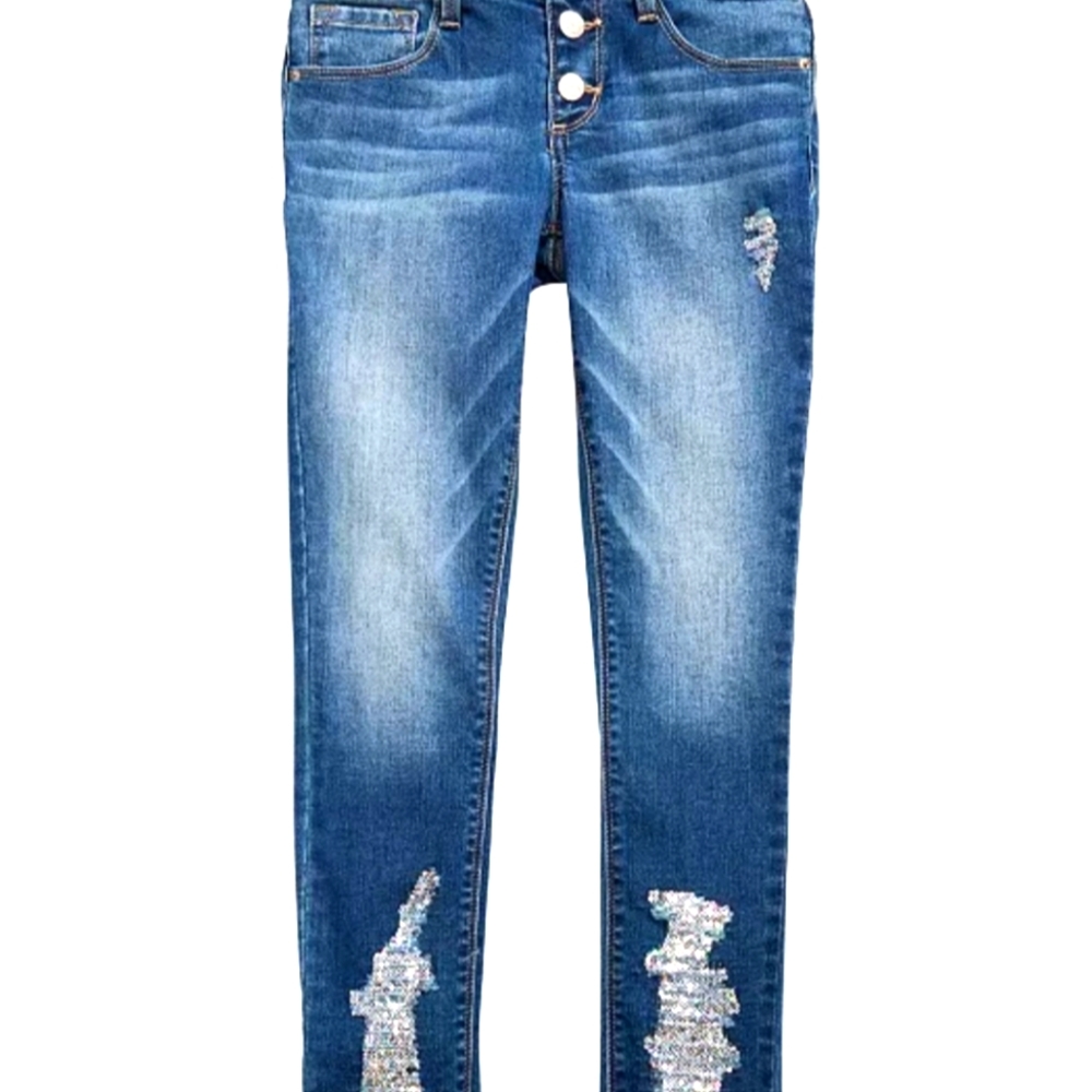 Imperial StarBig Girls Ripped Frayed Jeans